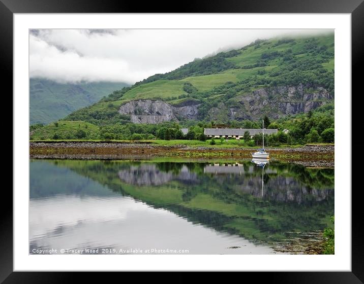    Loch Leven reflections                          Framed Mounted Print by Tracey Wood