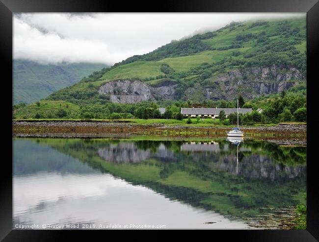    Loch Leven reflections                          Framed Print by Tracey Wood