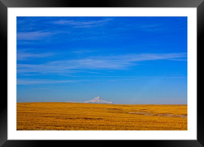 Mount Jefferson Framed Mounted Print by Irina Walker