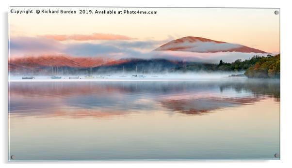 Misty Morning, Milarrochy Bay Acrylic by Richard Burdon