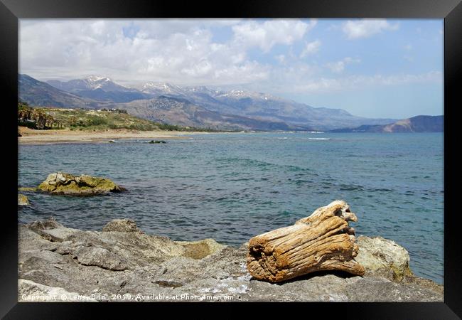 Along the coast of Crete Framed Print by Lensw0rld 