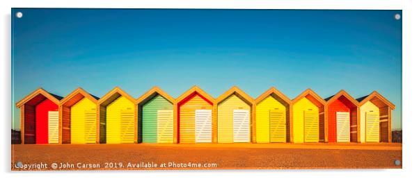 Colours of Coastal Joy Acrylic by John Carson