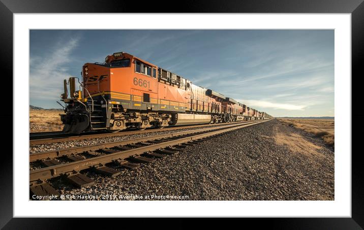 Arizona Heavy Freight  Framed Mounted Print by Rob Hawkins