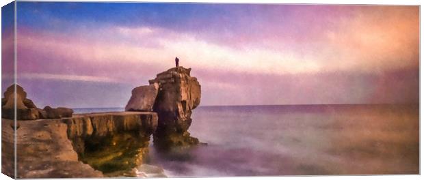 Pulpit rock at Portland Bill Canvas Print by Andrew Michael