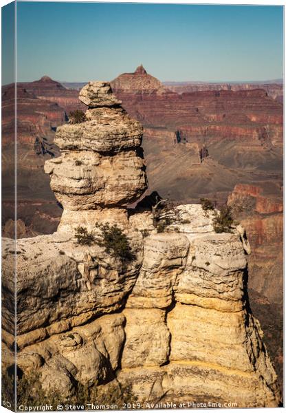 The Grand Canyon - South Rim Canvas Print by Steve Thomson