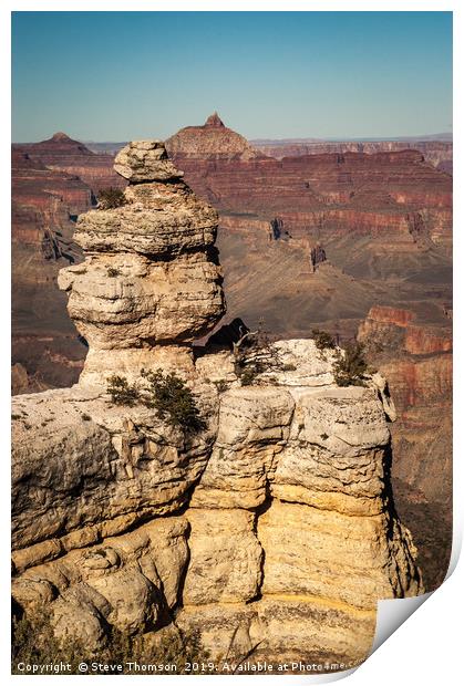 The Grand Canyon - South Rim Print by Steve Thomson