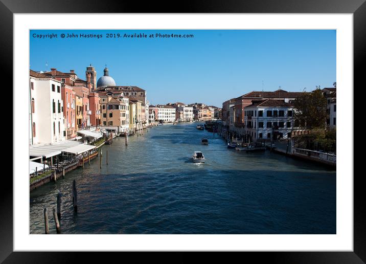 Enchanting Views of Venice Framed Mounted Print by John Hastings