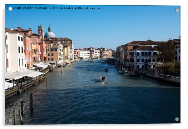 Enchanting Views of Venice Acrylic by John Hastings
