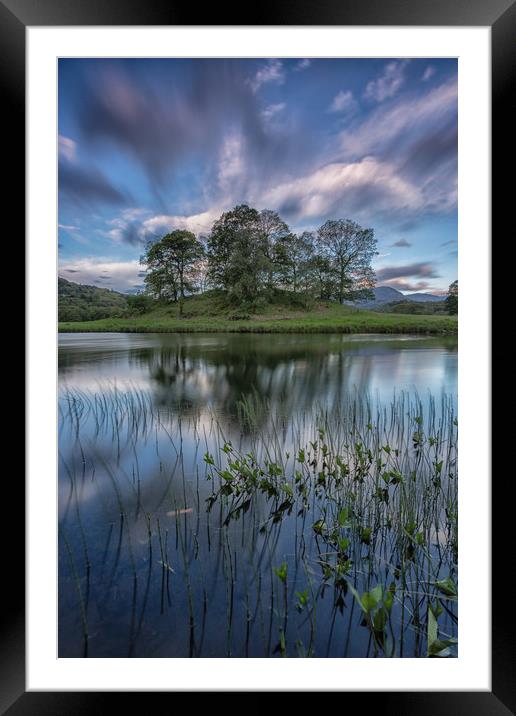 Bruised sky at Elterwater Framed Mounted Print by Jed Pearson