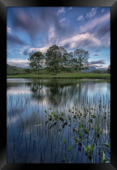 Bruised sky at Elterwater Framed Print by Jed Pearson