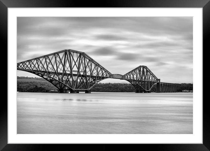 Forth Rail Crossing Framed Mounted Print by Garry Quinn