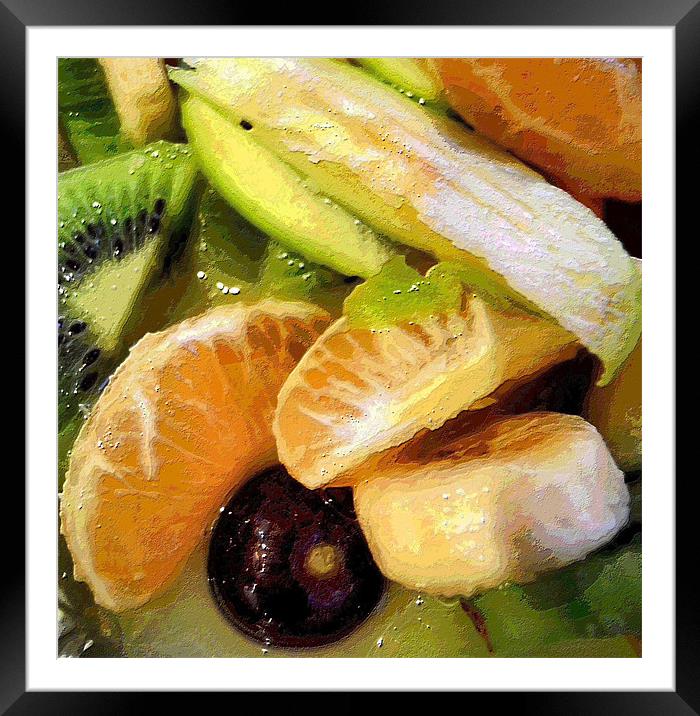 fruit fusion Framed Mounted Print by Heather Newton