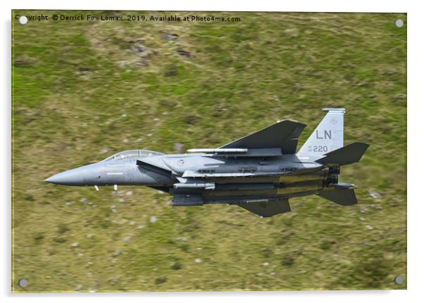 F15 fighter Acrylic by Derrick Fox Lomax