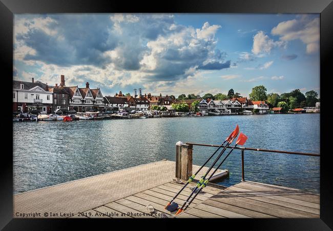 Prepared For Rowing At Henley Framed Print by Ian Lewis
