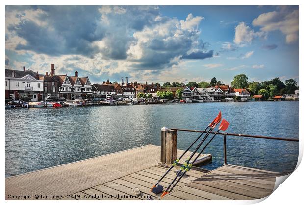 Prepared For Rowing At Henley Print by Ian Lewis