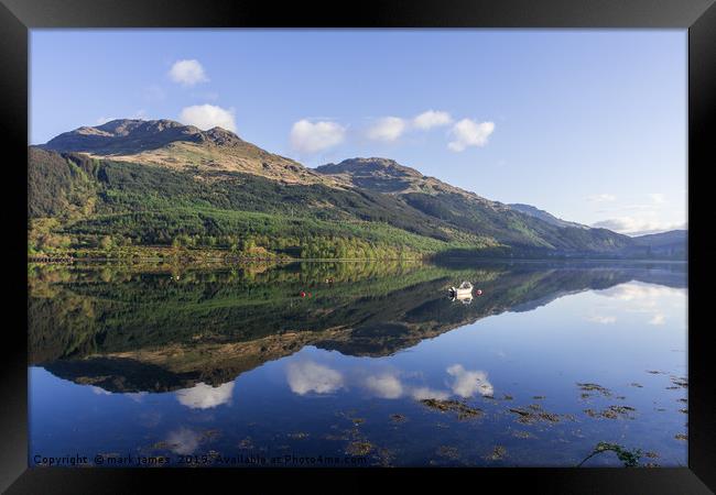 Loch Long Reflections Framed Print by mark james