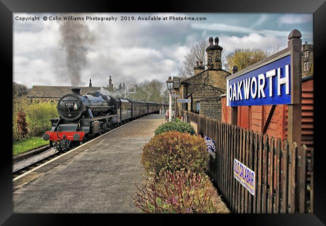 Oakworth Station Framed Print by Colin Williams Photography
