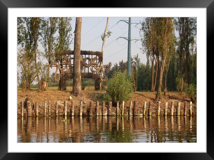 Mexican water district of Xochimilco.  Framed Mounted Print by Larisa Siverina