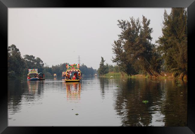 Mexican water district of Xochimilco.   Framed Print by Larisa Siverina