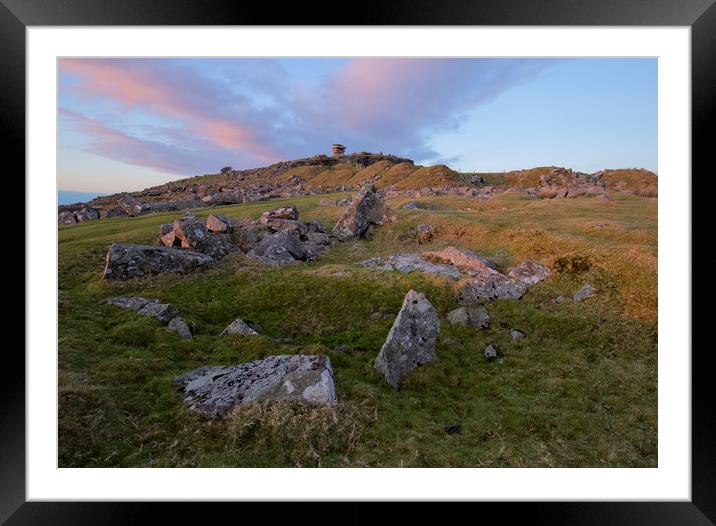 Stowes Hill on Bodmin Moor  Framed Mounted Print by CHRIS BARNARD