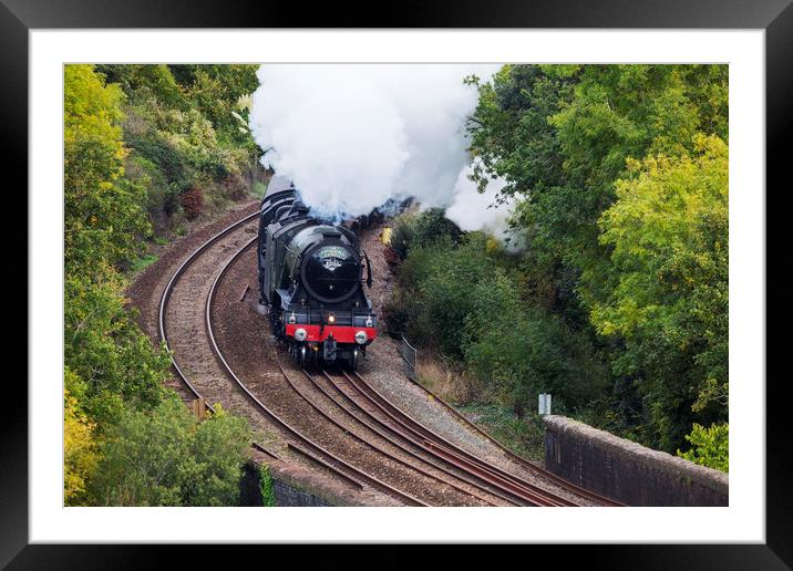 The Flying Scotsman Framed Mounted Print by CHRIS BARNARD