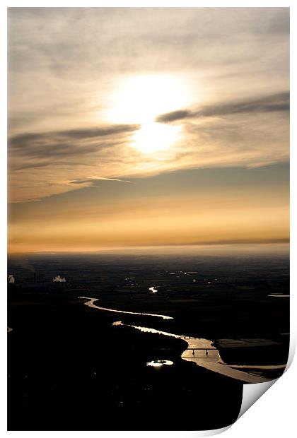 River Sunset Print by Ben Gordon