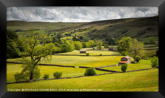 Muker - Swaledale North Yorkshire Framed Print by Phil Durkin DPAGB BPE4