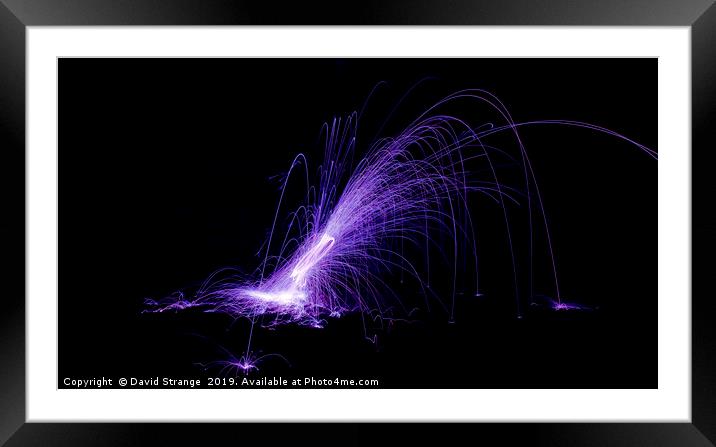 Flying Sparks Framed Mounted Print by David Strange