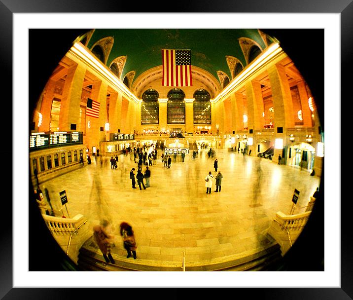 Grand Central Station Timelapse Framed Mounted Print by Ben Gordon