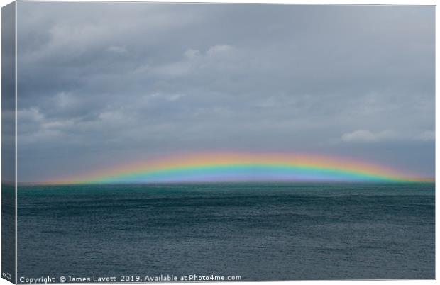 Rainbow Over Anglesey - 01 Canvas Print by James Lavott