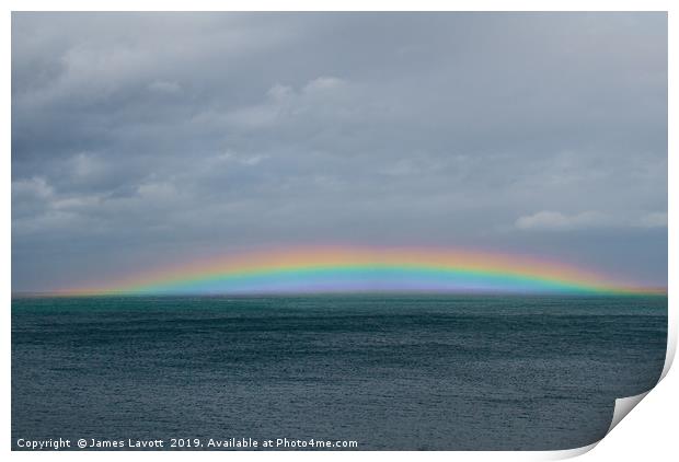 Rainbow Over Anglesey - 01 Print by James Lavott