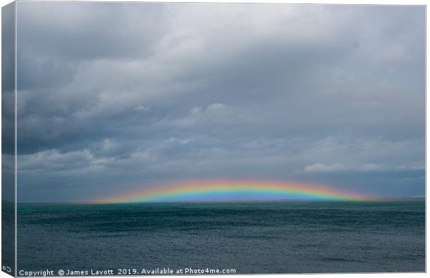 Anglesey Rainbow - 02 Canvas Print by James Lavott