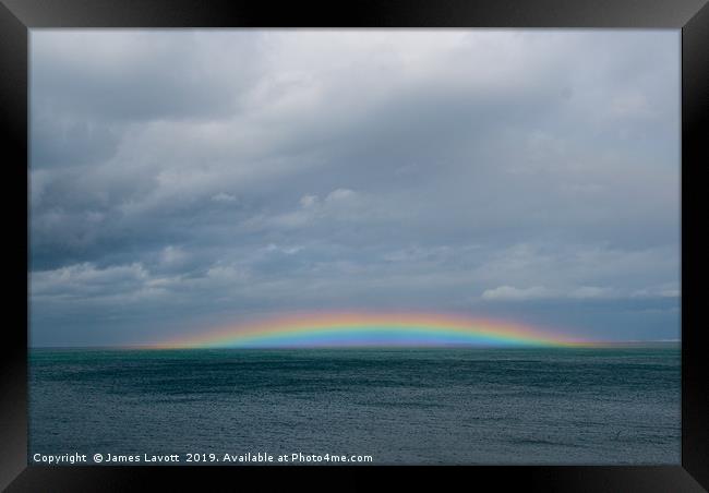 Anglesey Rainbow - 02 Framed Print by James Lavott