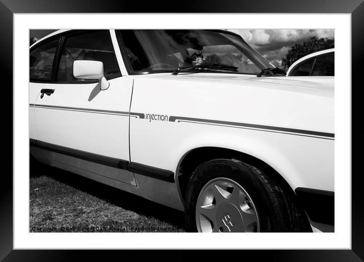 Classic Ford Capri 2.8 Injection Framed Mounted Print by Rob Cole