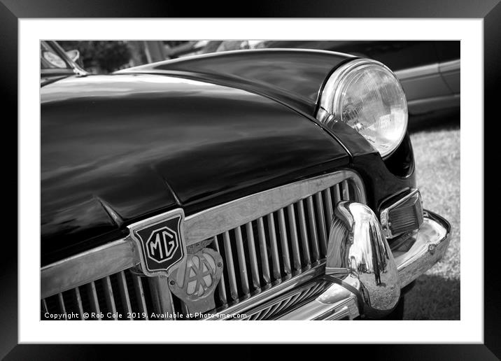 Timeless Beauty Vintage MG Sports Car Framed Mounted Print by Rob Cole