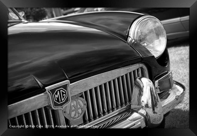 Timeless Beauty Vintage MG Sports Car Framed Print by Rob Cole
