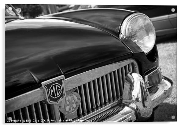Timeless Beauty Vintage MG Sports Car Acrylic by Rob Cole