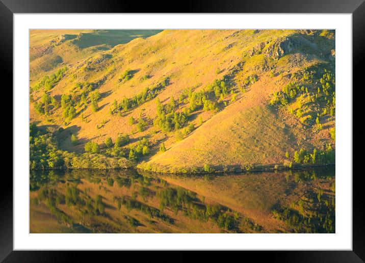 Ullswater Reflections Framed Mounted Print by CHRIS BARNARD