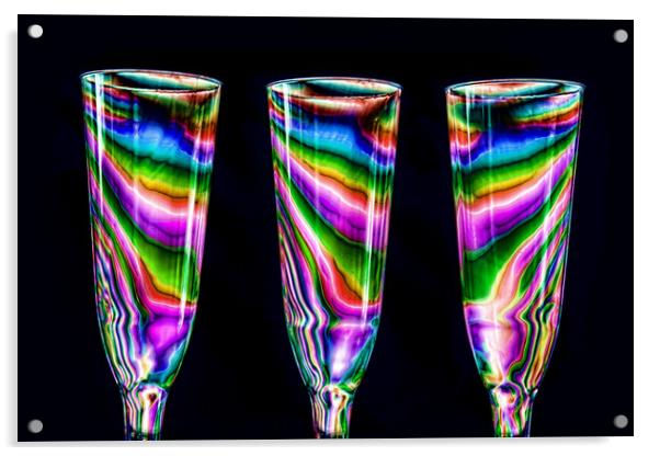 Electric Glasses Acrylic by Steve Purnell