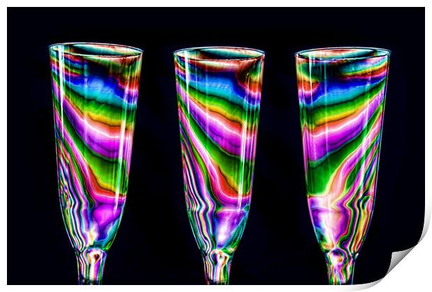 Electric Glasses Print by Steve Purnell