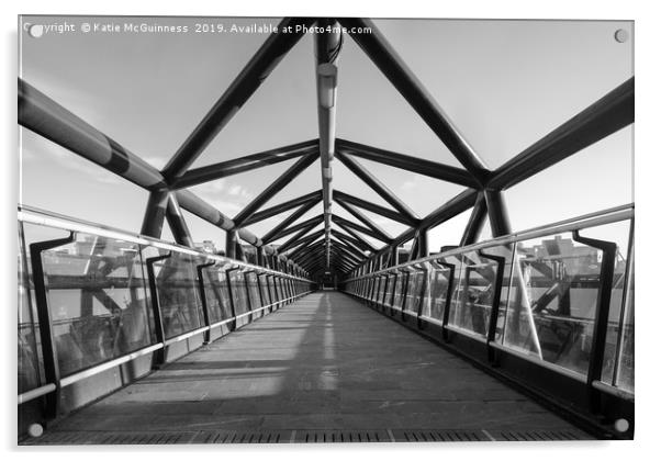 Deansgate/Castlefield Bridge Manchester Acrylic by Katie McGuinness