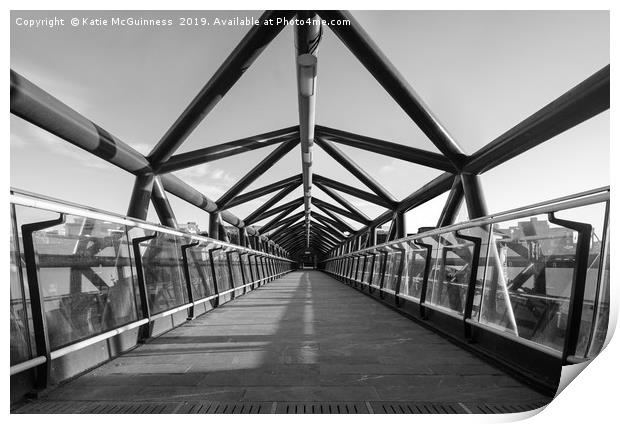 Deansgate/Castlefield Bridge Manchester Print by Katie McGuinness