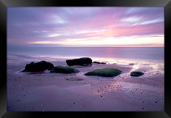 Hunstanton Sunset Norfolk Framed Print by David Blake