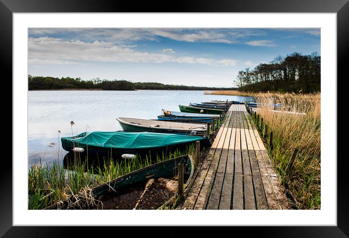 Boats on the Norfolk broads Framed Mounted Print by Robbie Spencer