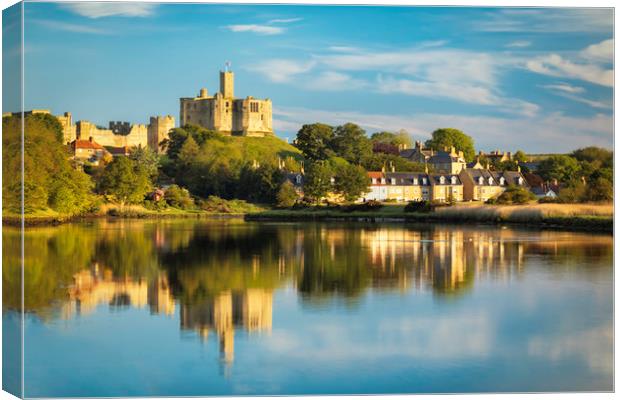 Warkworth Castle Summer Morning Canvas Print by Paul Appleby