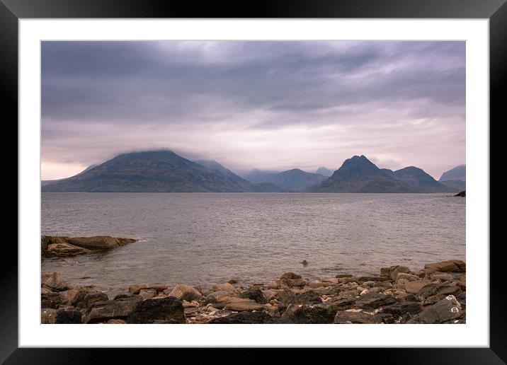 The Black Cuillins Framed Mounted Print by Nick Rowland