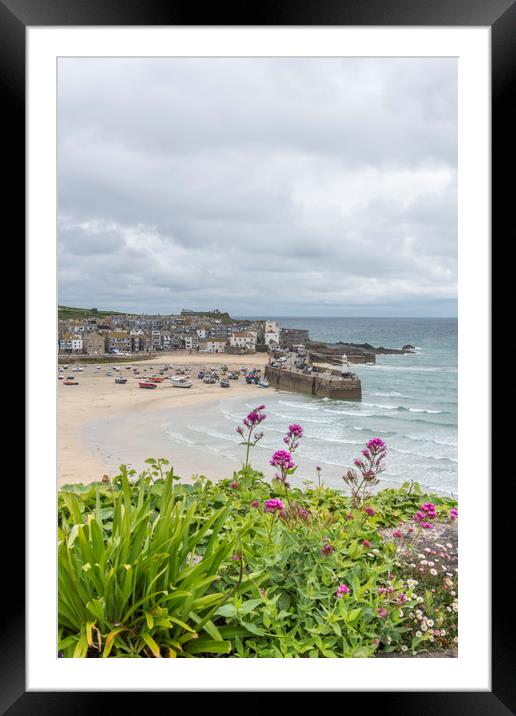 St Ives Framed Mounted Print by Graham Custance