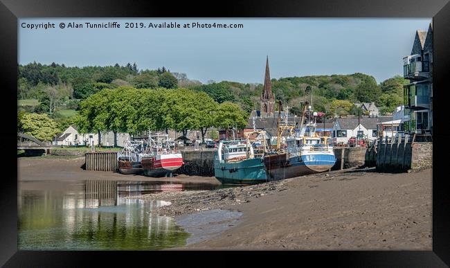 Kirkcudbright harbour Framed Print by Alan Tunnicliffe