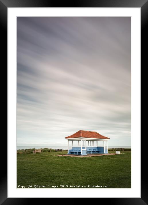 Kentish Beach Shelter Framed Mounted Print by Wayne Lytton