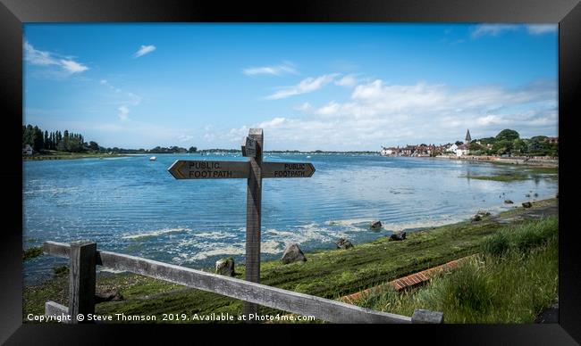 Bosham Village West Sussex Framed Print by Steve Thomson